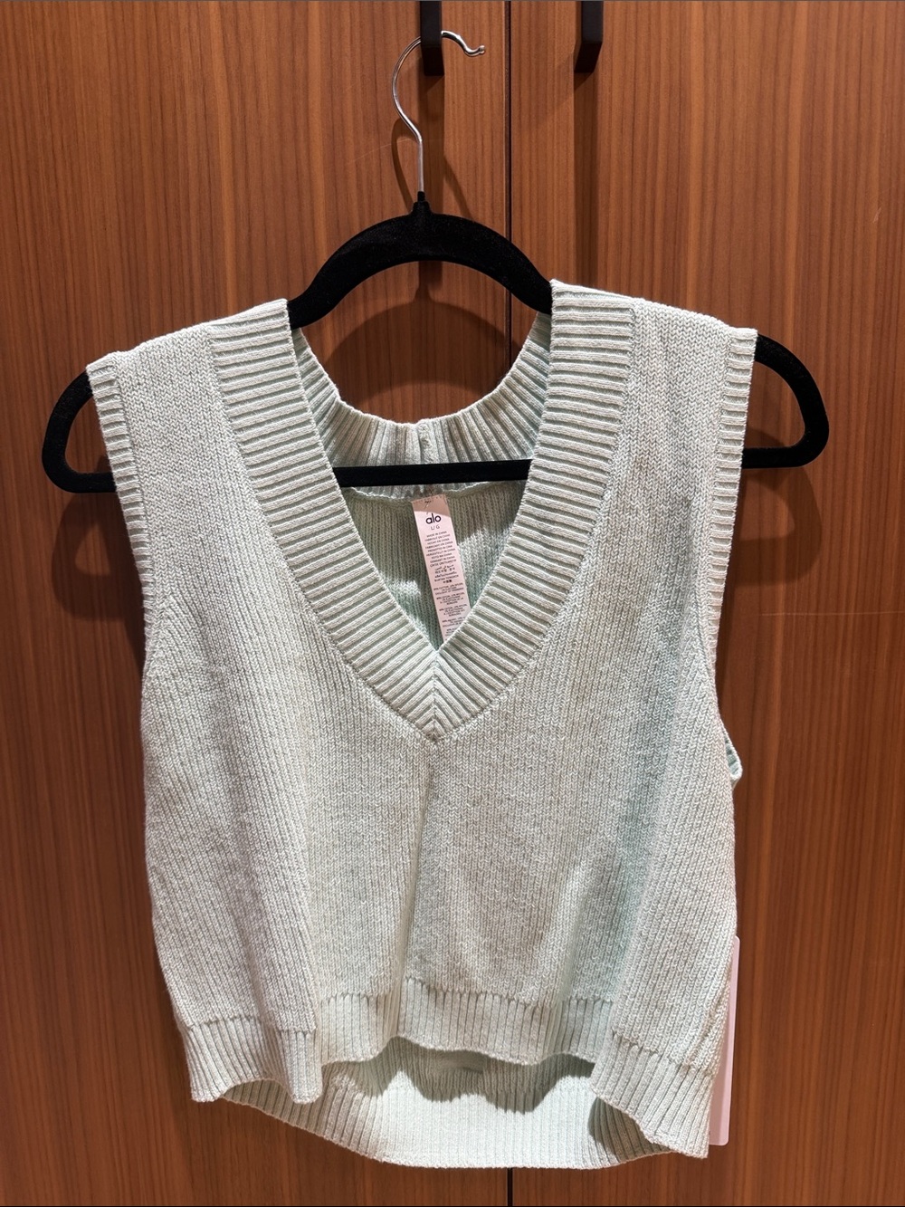 ALO Yoga Mint Green Knit Sweater Tank
